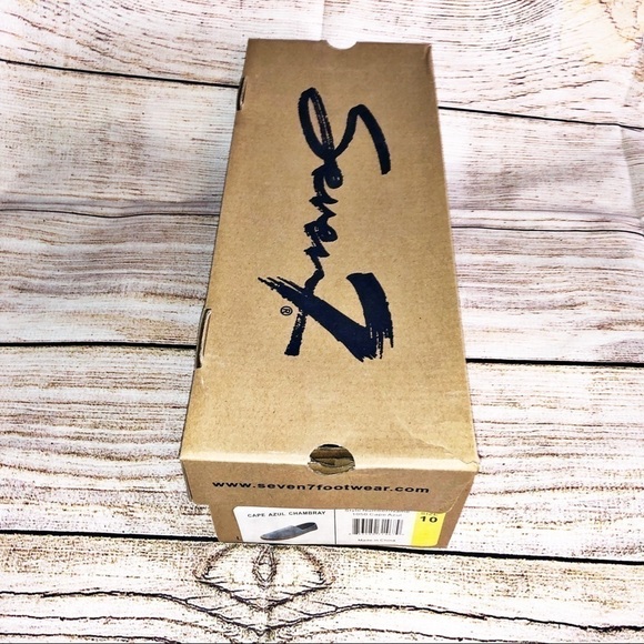 Seven7 Cape Azul Espadrille Flats Chambray Size 10 - Picture 3 of 12